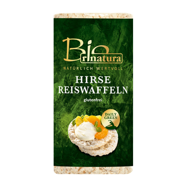 Rondele de orez expandat si mei (fara gluten) BIO Rinatura – 100 g driedfruits.ro/ Produse Fara Gluten